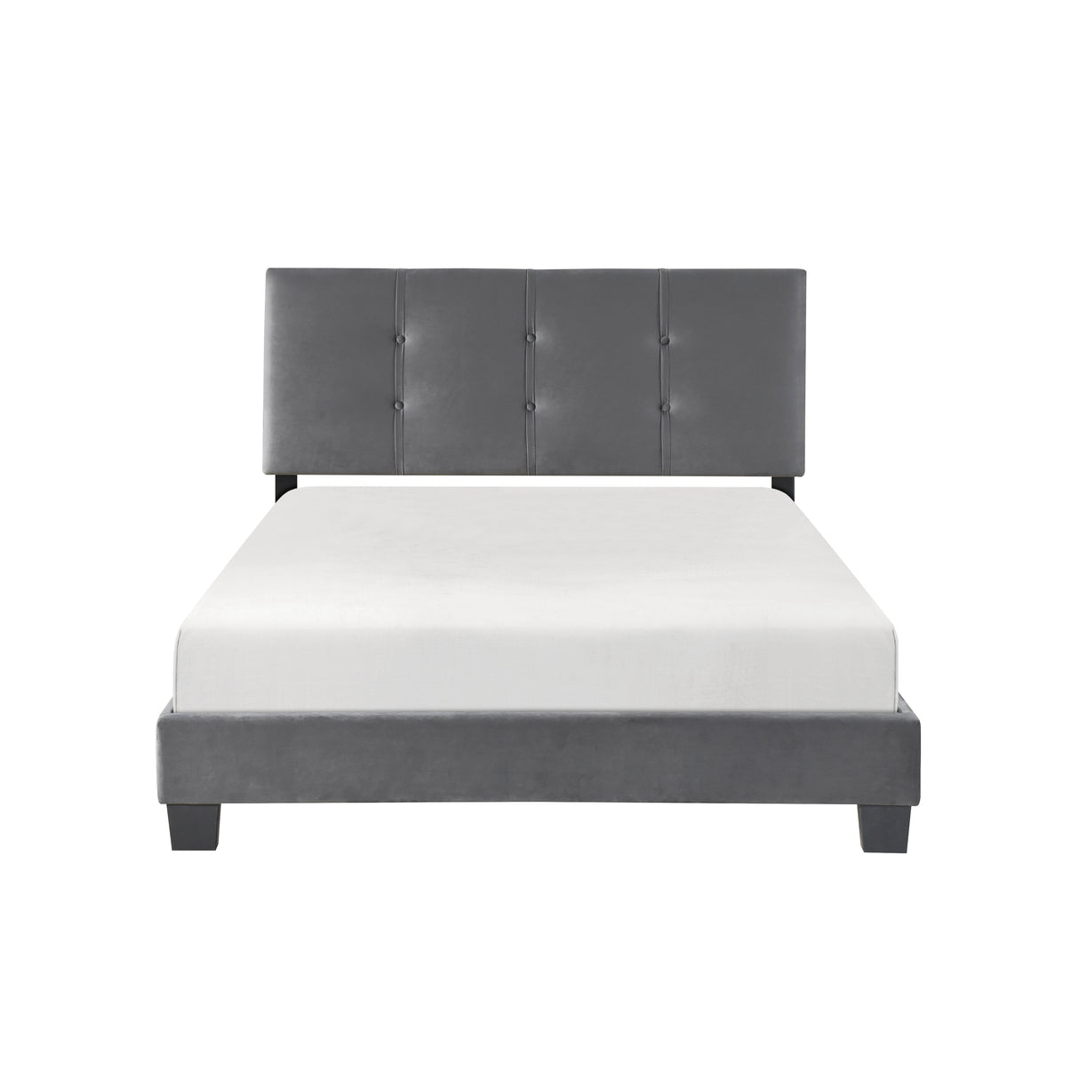 Bari Dark Gray Full Platform Bed from Homelegance - Luna Furniture