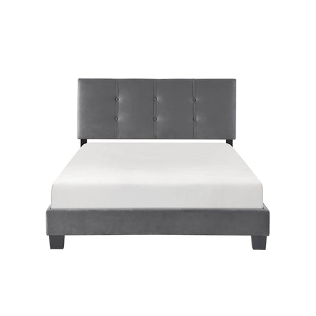 Bari Dark Gray Full Platform Bed from Homelegance - Luna Furniture