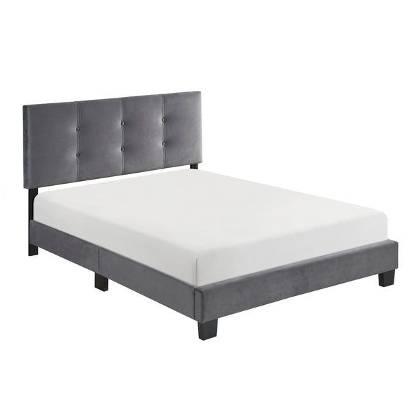 Newberry Dark Gray Full Platform Bed