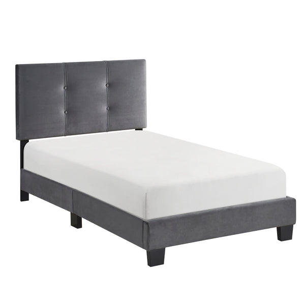 Newberry Dark Gray Twin Platform Bed