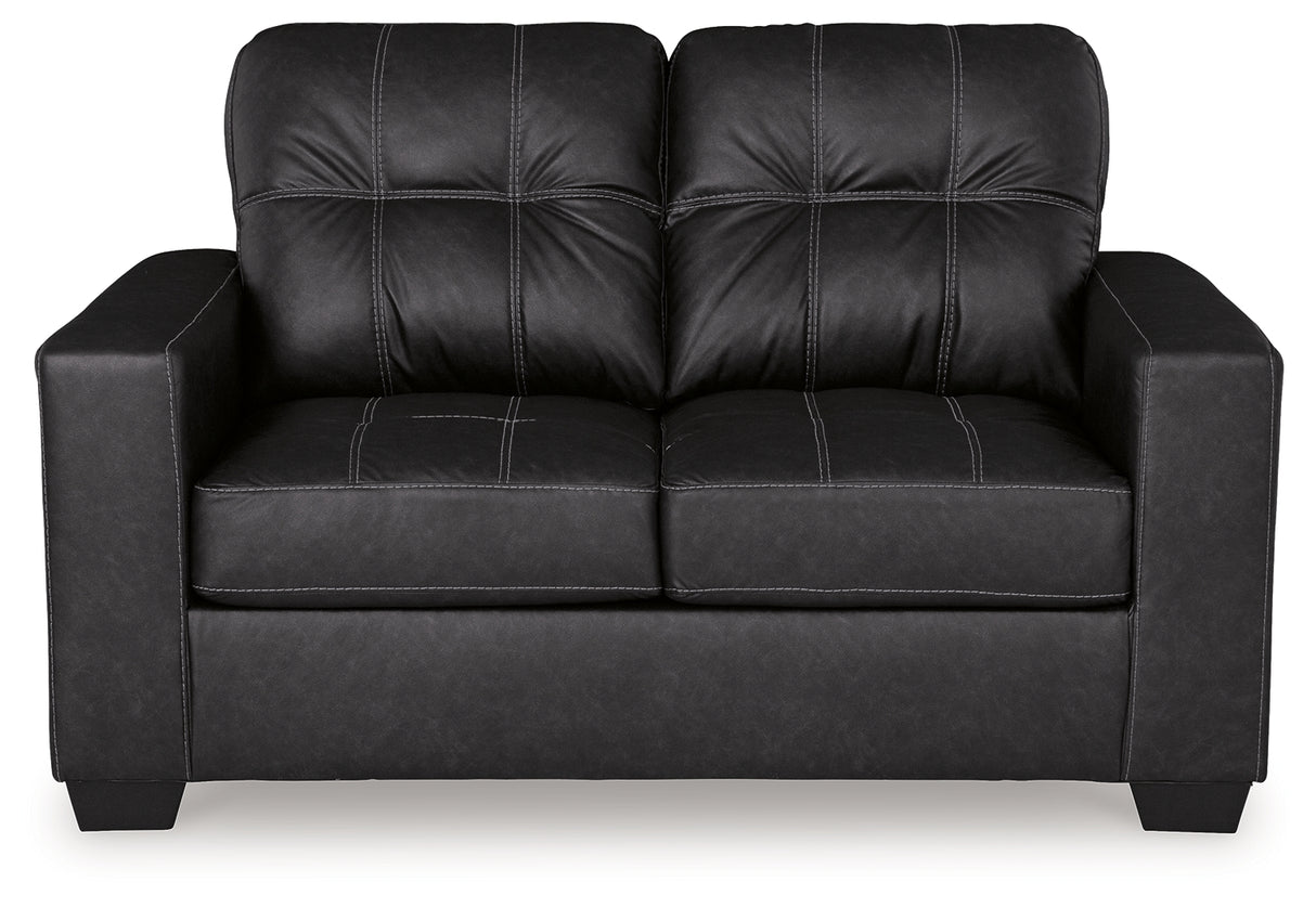 Barlin Mills Carbon Loveseat from Ashley - Luna Furniture