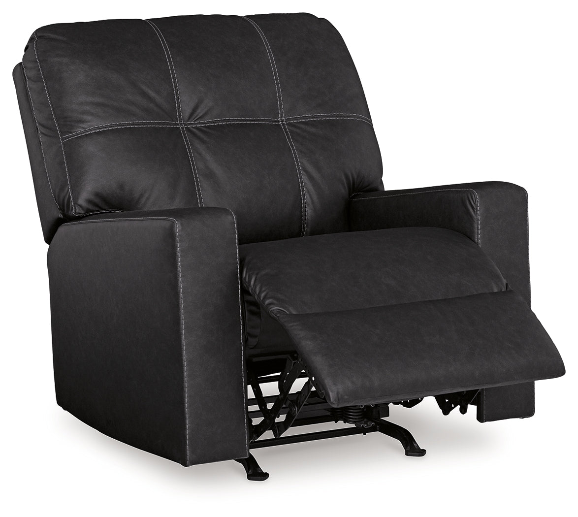 Barlin Mills Carbon Recliner from Ashley - Luna Furniture