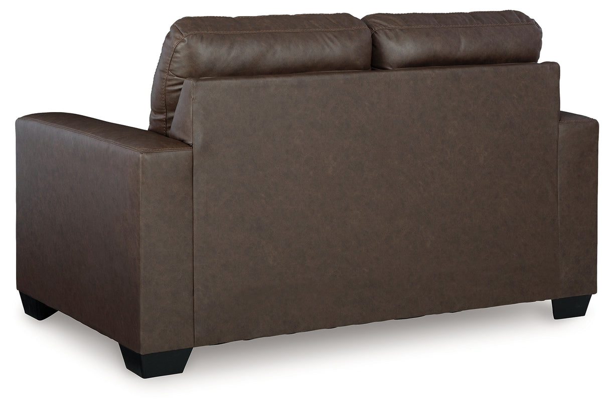 Barlin Mills Sofa, Loveseat and Recliner in Umber from Ashley Furniture - Luna Furniture