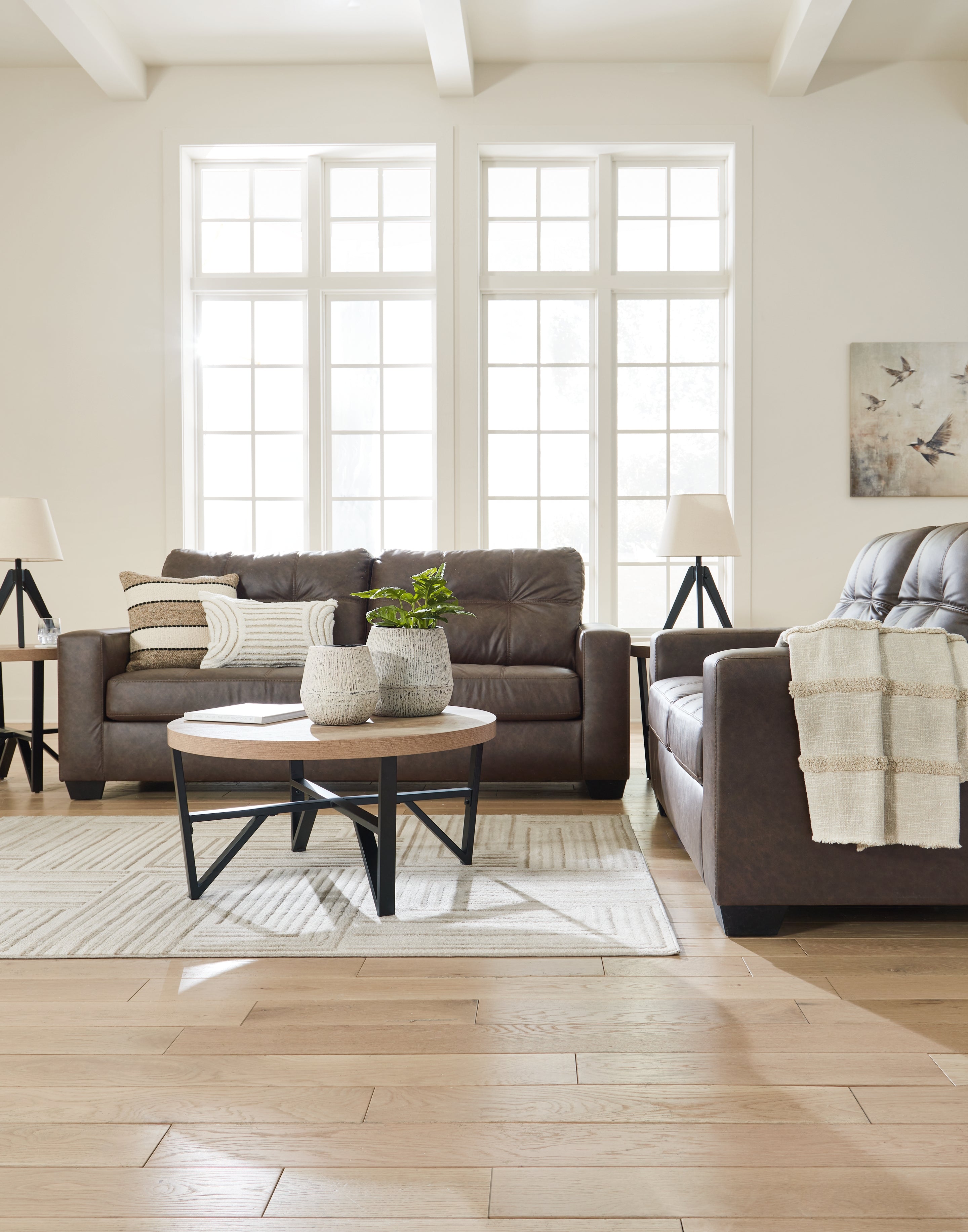 Ashley Barlin Mills Sofa and Loveseat in Umber – Luna Furniture