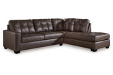 Barlin Mills Umber 2-Piece RAF Chaise Sectional from Ashley - Luna Furniture