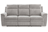 Barnsana Ash Power Reclining Sofa, Loveseat and Recliner from Ashley - Luna Furniture
