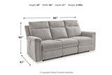 Barnsana Ash Power Reclining Sofa, Loveseat and Recliner from Ashley - Luna Furniture