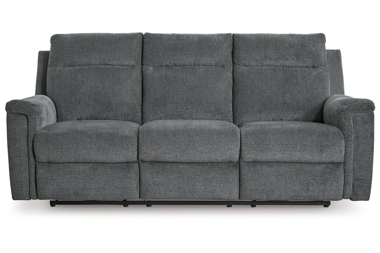 Barnsana Gravel Power Reclining Sofa, Loveseat and Recliner from Ashley - Luna Furniture