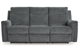 Barnsana Gravel Power Reclining Sofa, Loveseat and Recliner from Ashley - Luna Furniture