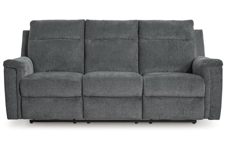 Barnsana Gravel Power Reclining Sofa, Loveseat and Recliner from Ashley - Luna Furniture