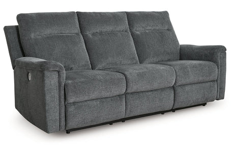 Barnsana Gravel Power Reclining Sofa, Loveseat and Recliner from Ashley - Luna Furniture