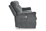 Barnsana Gravel Power Reclining Sofa, Loveseat and Recliner from Ashley - Luna Furniture