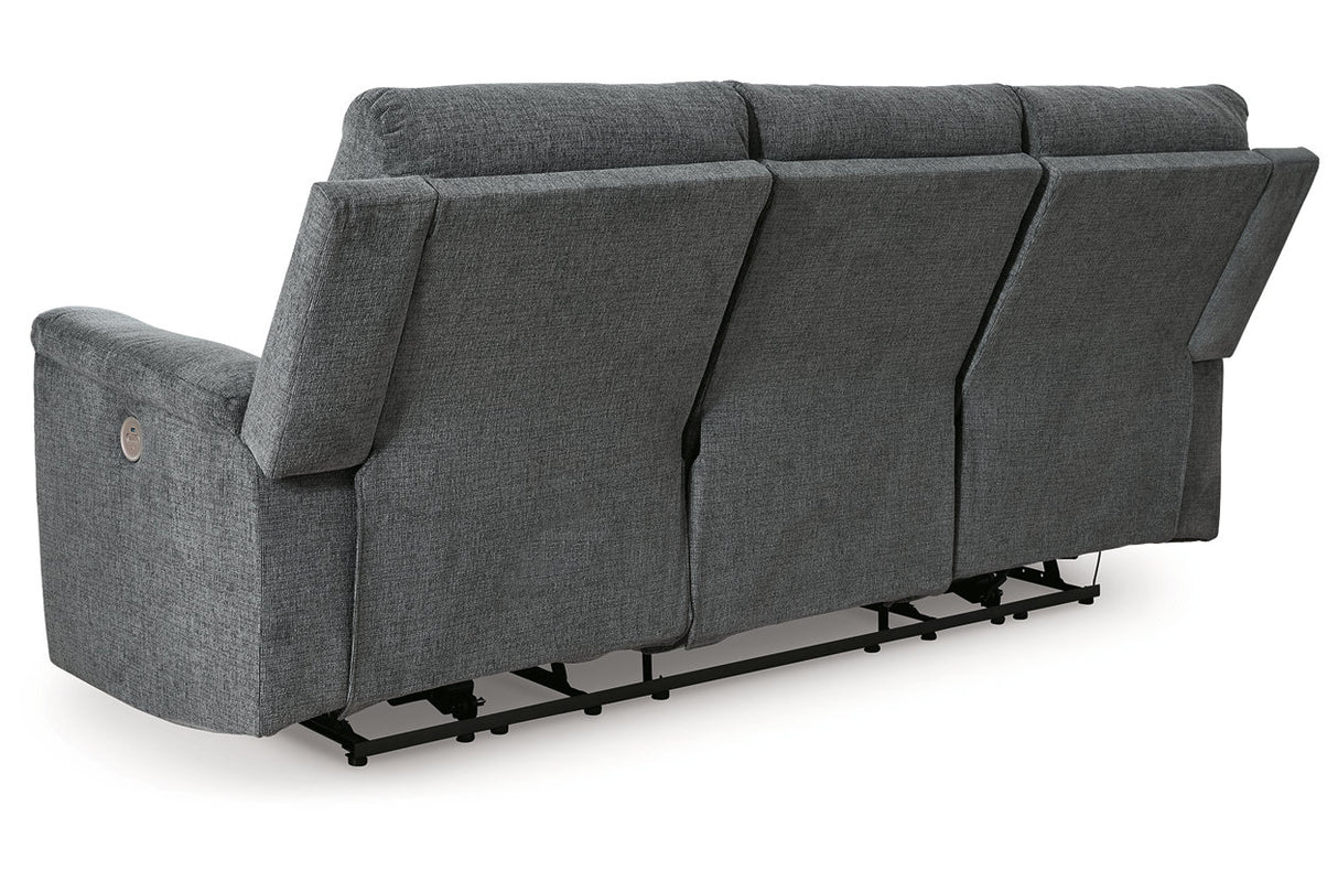 Barnsana Gravel Power Reclining Sofa, Loveseat and Recliner from Ashley - Luna Furniture