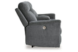 Barnsana Gravel Power Reclining Sofa, Loveseat and Recliner from Ashley - Luna Furniture