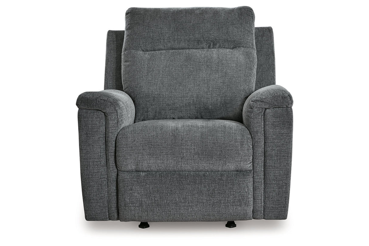 Barnsana Gravel Power Reclining Sofa, Loveseat and Recliner from Ashley - Luna Furniture
