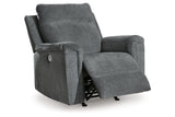 Barnsana Gravel Power Reclining Sofa, Loveseat and Recliner from Ashley - Luna Furniture