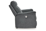 Barnsana Gravel Power Reclining Sofa, Loveseat and Recliner from Ashley - Luna Furniture