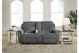 Barnsana Gravel Power Reclining Sofa, Loveseat and Recliner from Ashley - Luna Furniture