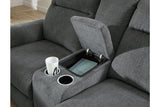 Barnsana Gravel Power Reclining Sofa, Loveseat and Recliner from Ashley - Luna Furniture