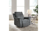 Barnsana Gravel Power Reclining Sofa, Loveseat and Recliner from Ashley - Luna Furniture