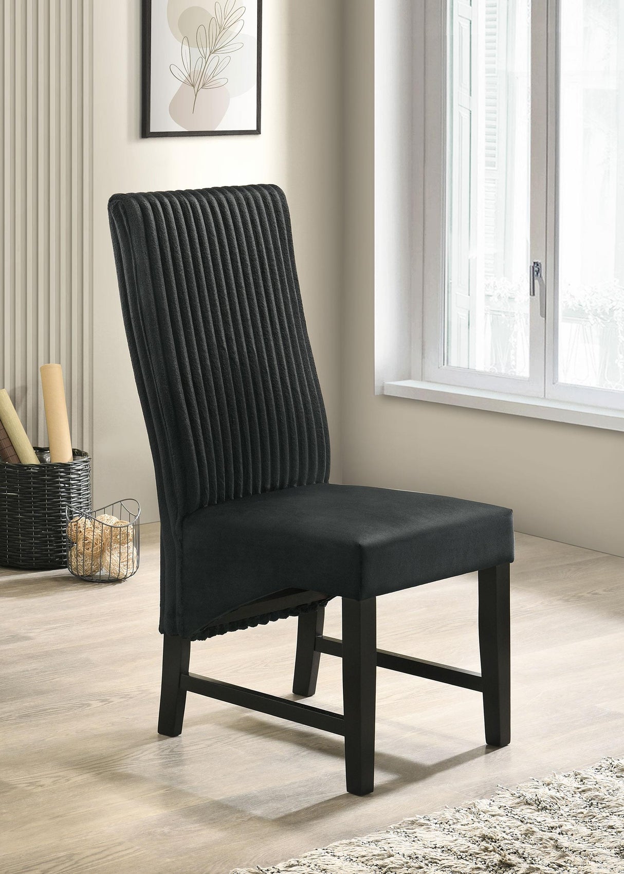 Barrand Black Dining Side Chair, Set of 2 from Coaster - Luna Furniture