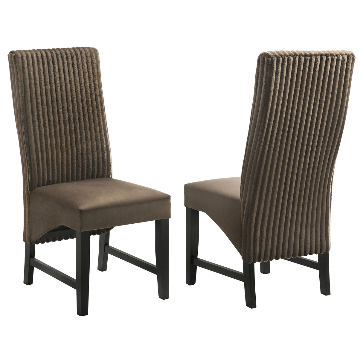 Barrand Chocolate Dining Side Chair, Set of 2 from Coaster - Luna Furniture