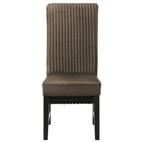 Barrand Chocolate Dining Side Chair, Set of 2 from Coaster - Luna Furniture