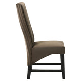 Barrand Chocolate Dining Side Chair, Set of 2 from Coaster - Luna Furniture
