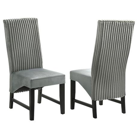 Barrand Gray Dining Side Chair, Set of 2 from Coaster - Luna Furniture