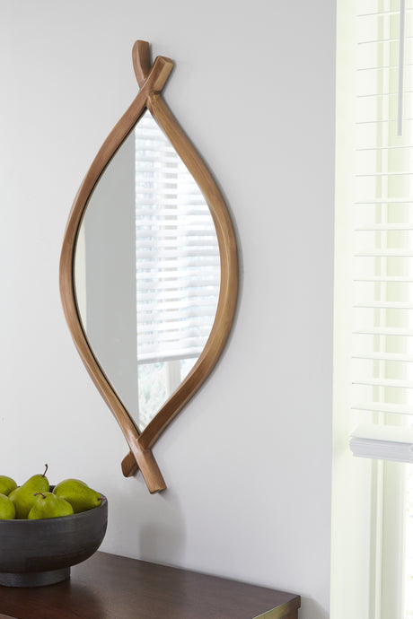 Bartner Antique Gold Finish Accent Mirror from Ashley - Luna Furniture