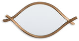 Bartner Antique Gold Finish Accent Mirror from Ashley - Luna Furniture