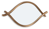 Bartner Antique Gold Finish Accent Mirror from Ashley - Luna Furniture