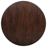 Barton Dark Brown 5-Piece Round Wood Dining Set from Coaster - Luna Furniture