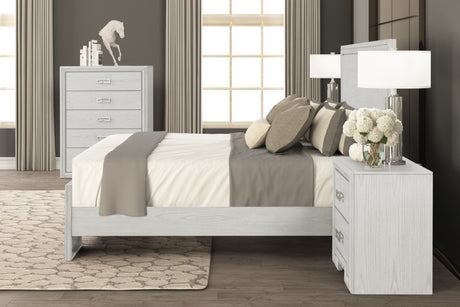 Basilone Rustic White Queen Bed from Furniture of America - Luna Furniture