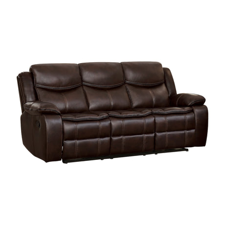 Bastrop Brown Reclining Sofa from Homelegance - Luna Furniture