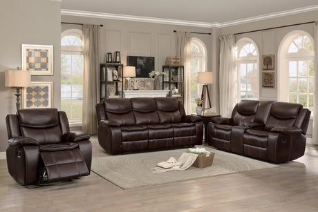 Bastrop Brown Reclining Sofa from Homelegance - Luna Furniture