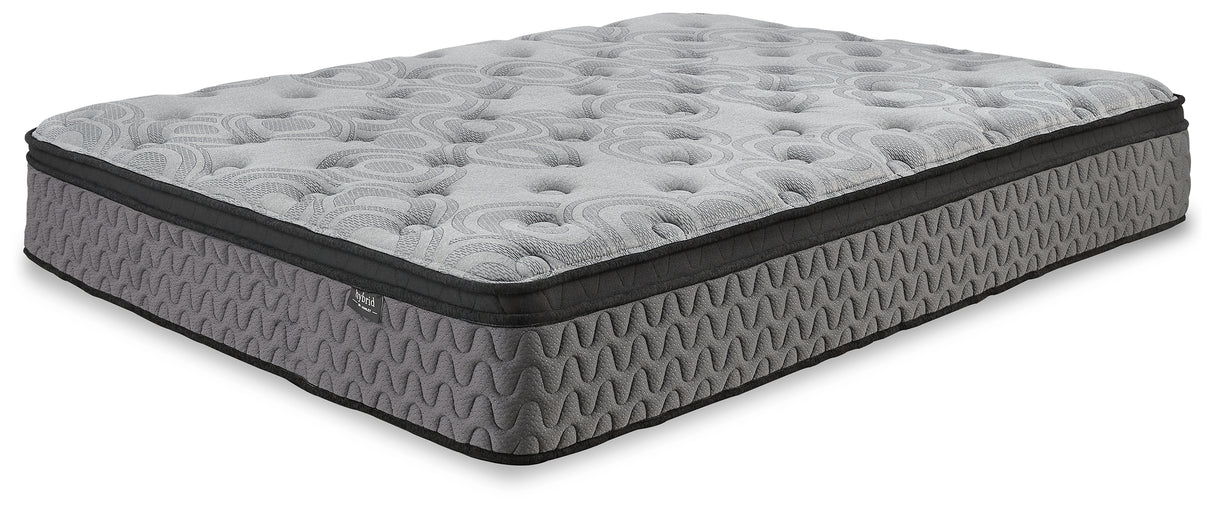 Baystorm Gray 2 Twin Panel Beds, 2 Mattresses, 2 Foundations, and Chest from Ashley Furniture - Luna Furniture