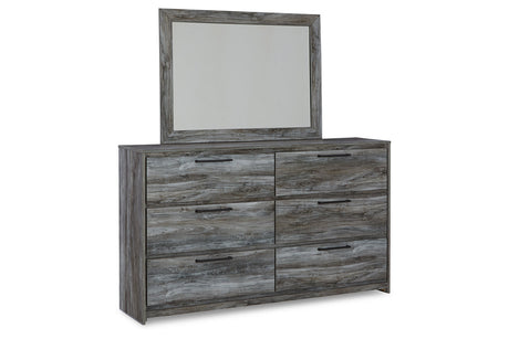 Baystorm Gray Dresser and Mirror from Ashley - Luna Furniture
