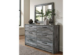 Baystorm Gray Dresser and Mirror from Ashley - Luna Furniture