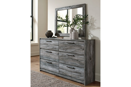 Baystorm Gray Dresser and Mirror from Ashley - Luna Furniture