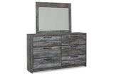 Baystorm Gray Dresser and Mirror from Ashley - Luna Furniture