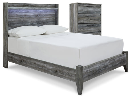 Baystorm Gray Full Panel Bed and Chest from Ashley - Luna Furniture