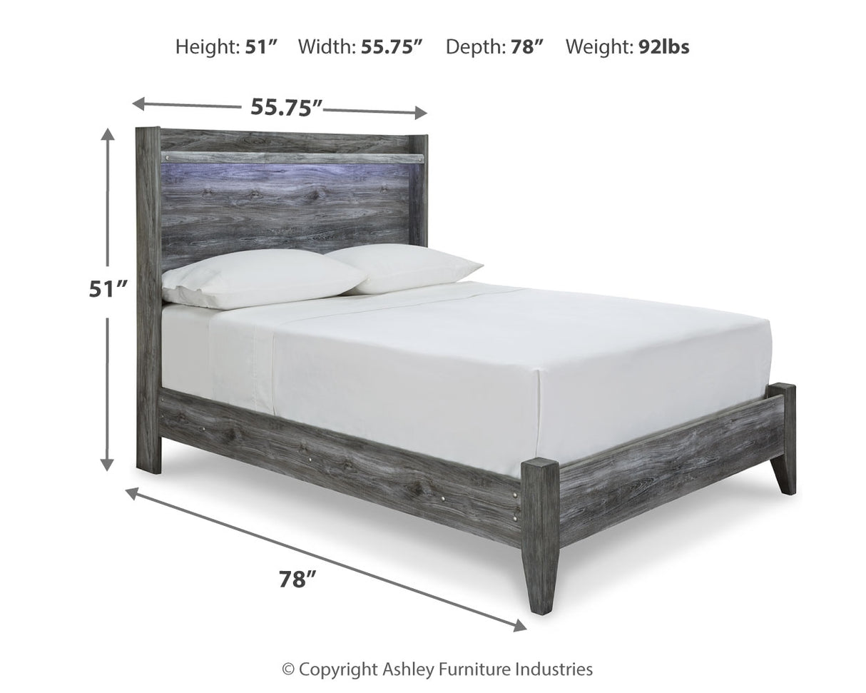 Baystorm Gray Full Panel Bed and Chest from Ashley Furniture - Luna Furniture