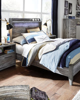 Baystorm Gray Full Panel Bed and Chest from Ashley Furniture - Luna Furniture