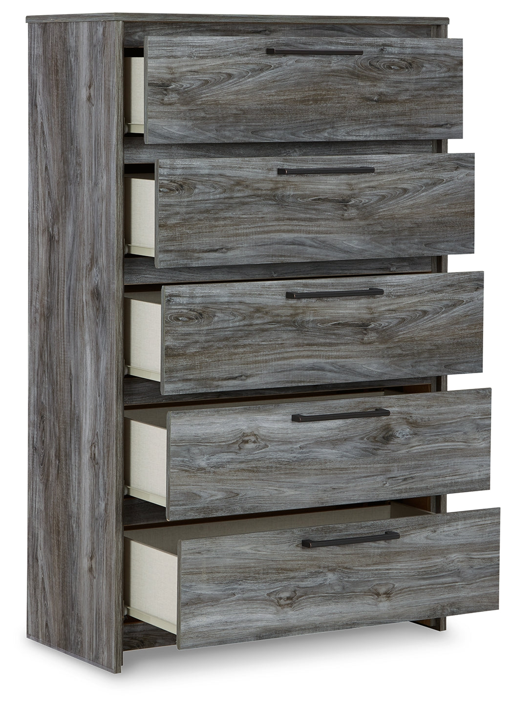 Baystorm Gray Full Panel Headboard Bed. Dresser, Mirror, Chest and Nightstand from Ashley - Luna Furniture