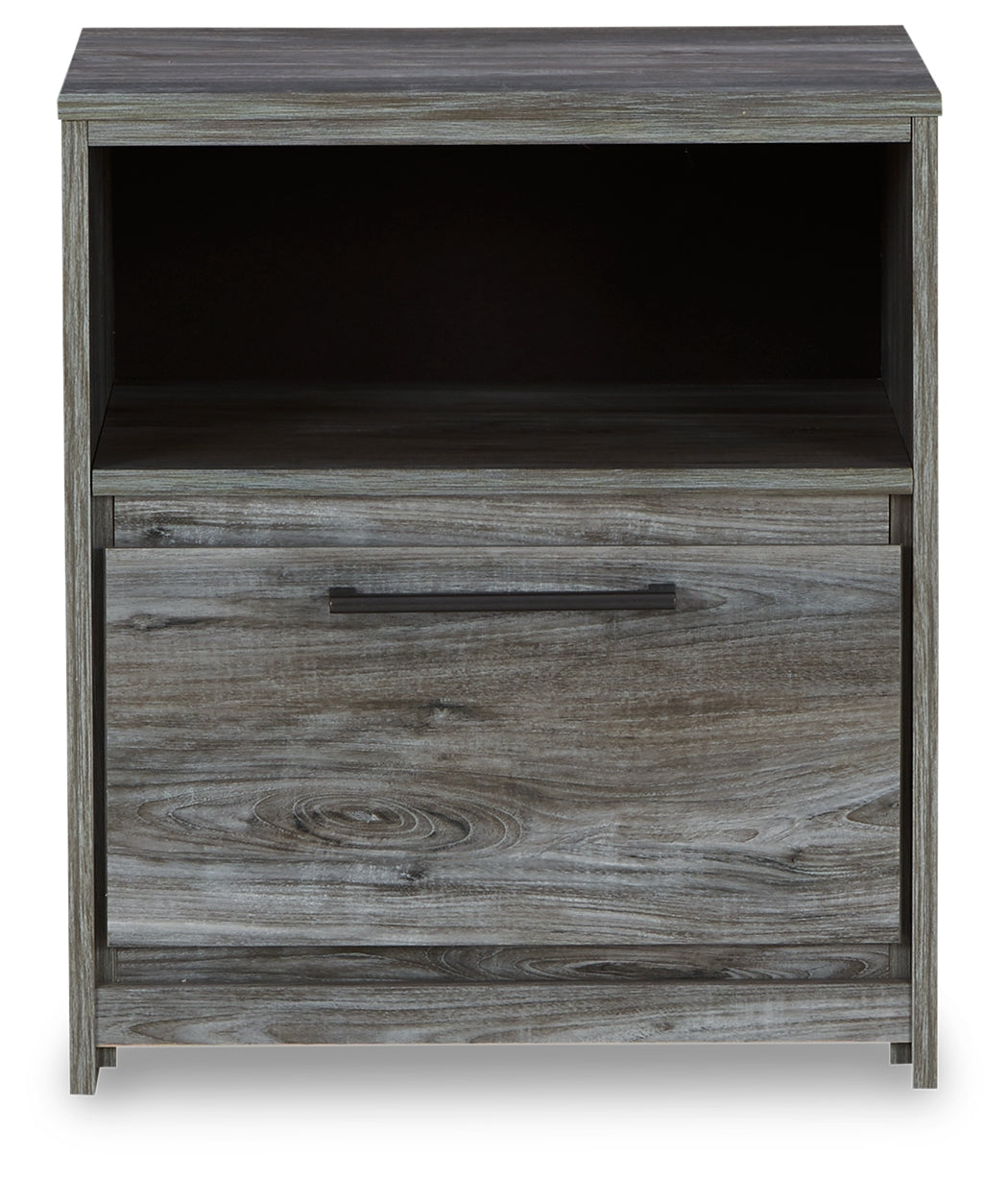 Baystorm Gray Full Panel Headboard Bed. Dresser, Mirror, Chest and Nightstand from Ashley - Luna Furniture
