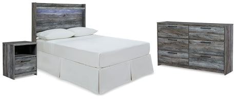 Baystorm Gray Full Panel Headboard, Dresser and Nightstand from Ashley - Luna Furniture