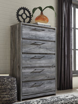 Baystorm Gray Queen Panel Headboard, Dresser, Mirror, Chest and Nightstand from Ashley Furniture - Luna Furniture