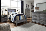 Baystorm Gray Twin LED Panel Bed from Ashley - Luna Furniture