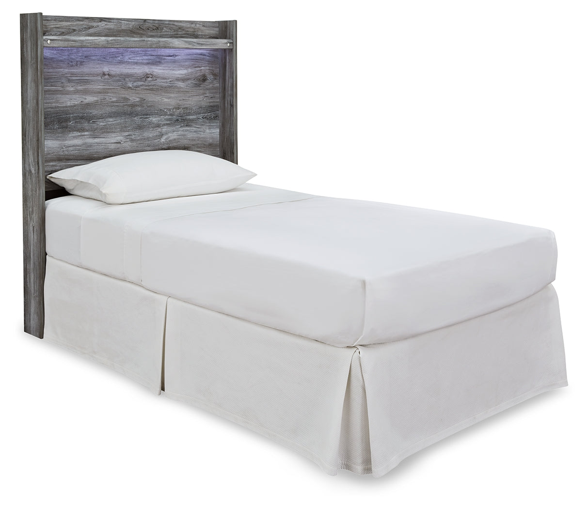 Baystorm Gray Twin Panel Headboard Bed, Dresser, Mirror and Nightstand from Ashley Furniture - Luna Furniture